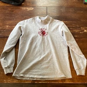 Vintage Embroidered Indian Hills Community College Basketball Turtleneck Tshirt